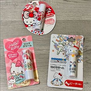 3 Hello Kitty Lip Balm NWT